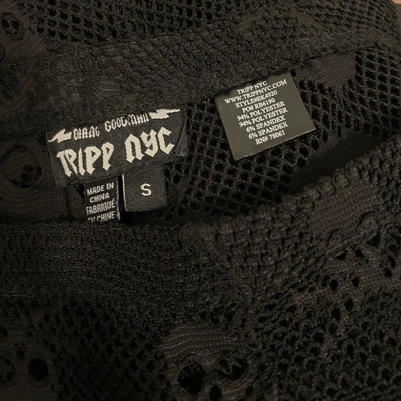 Tripp NYC skull print fishnet leggings - Picture 4 of 4